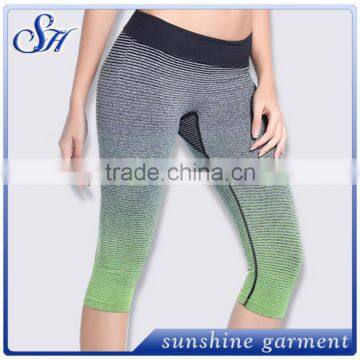 High Quality Gradual Change Color Yoga Pants Run Gym Pants photo-4