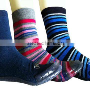 Men rubber sole shoe socks