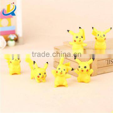 custom 6pcs/set pokemon pikachu figure toy animal figure