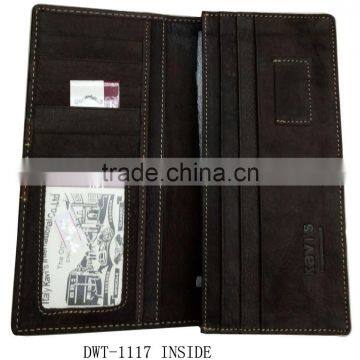 Fashion Hot Popular Brown Men Real Leather Passport Wallet photo-3