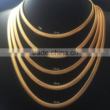 Factory Direct Wholesale Fashion Stainless Steel Necklace India Gold Chains Snake Gold Chain Necklace photo-4