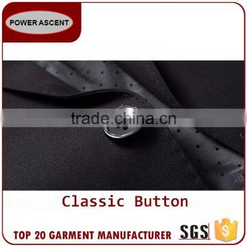 China Supplier Men Slim Fit Classic 2-Button Black Formal Coat Pant Suit photo-5