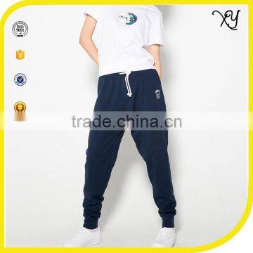 wholesale custom made black cotton plain sportswear joggers women