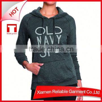 Wholesale blank gray dress sports hoodies with zipper