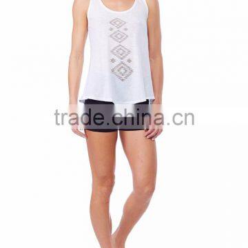 China Diamond Split Back Tank Low Cut Tank Tops photo-2