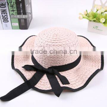 S60295B 2017 Kids Fashion Design Beach Straw Hat Bowknot Beautiful Hat photo-4