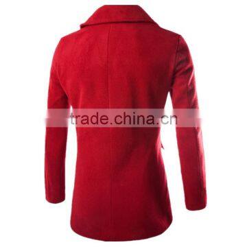 Hot Sale Good Quality Cheaper Price Boy Youth Style International Fan Woolen Long Men Winter Coat photo-6