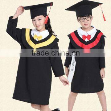 Custom Kids Preschool Graduation Gowns / Nice Boys Wearing Girls School Uniform for Kindergarten photo-6