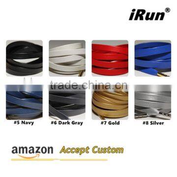 7MM Flat Dress Shoes Metal Tipped Leather Shoelaces Lace Shoe Boot Sheepskin PU Leather Laces All Sizes EBay/Amazon Supplier photo-5