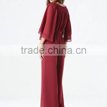 New Arrival Long Sleeve Unique Shape Jumpsuit Wide Leg Women Jumpsuit for Adults photo-3