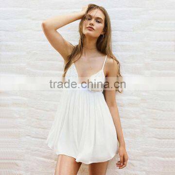 Fit and Flare Chiffon Playsuit Latest Hot Sell Ladies Apparel photo-5