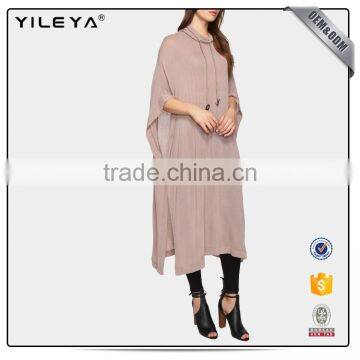 New Arrival Oversized Women Pullover Hoodie With Crochet Detail photo-3