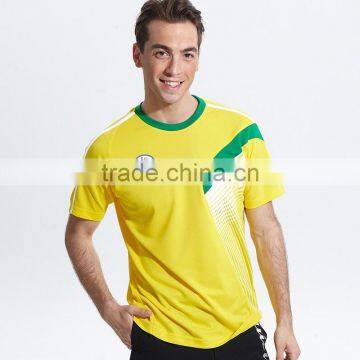 Polyester Spandex dry fit Soft feeling Men Training Gym T shirts