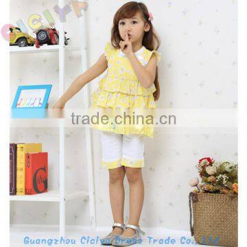 New design summer 2014 3pcs set baby girl fashion dress