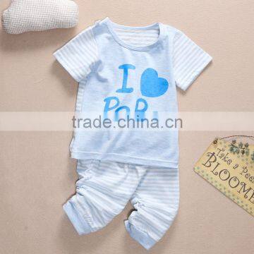 Wholesale Summer Cotton Printing Girls Kids t Shirt With Pants Set photo-3
