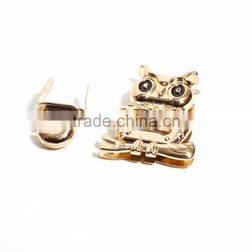 Zinc Based Alloy Purse Twist Turn Lock Gold Plated 50mm(2") x 37mm(1 4/8"), 1 Set photo-3