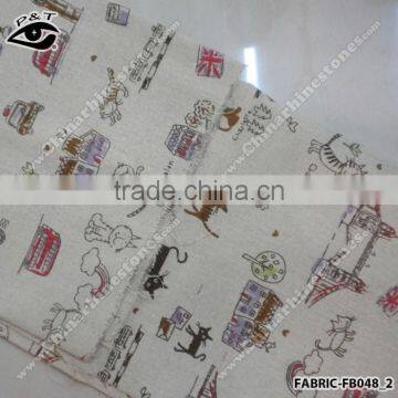 New Design Linen Fabric Fairy Cartoon Pattern Fabric photo-3