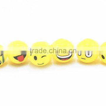 Emoji flashing LED rings TPR light up soft rings