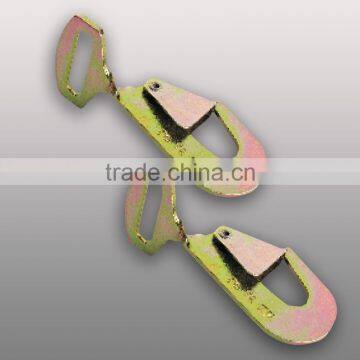 1.5" twisted snap hook for 50mm cargo lashing belt(straps lashing)