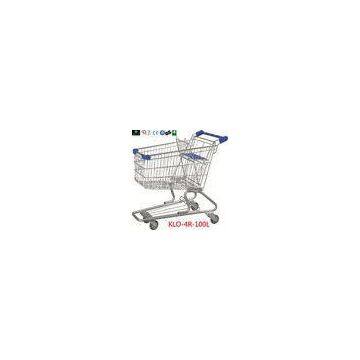 Portable Grocery Shopping Trolley With Baby Seat For Supermarket 100L 90KGS