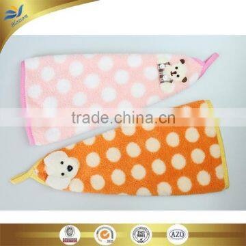 Polyester and Polyamide Microfiber Hand Towel Fan-shaped Towel With Ties Using Forkitchen Cleaning photo-5