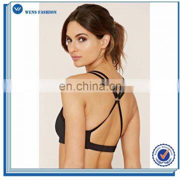 Polyester spandex yoga wear dry fit gym bra fitness wholesale sports bra