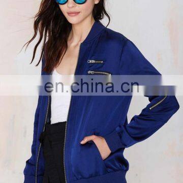 Latest Fashion Woman Jacket Custom Bomber Jacket for Women Wholesale photo-3