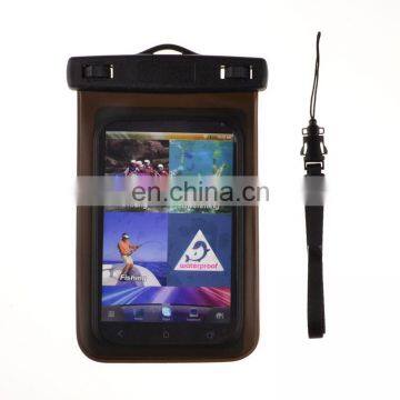 Black Waterproof Case Pouch Dry Bag With Neck Strap for Mobile Phone photo-3