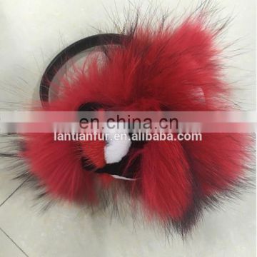 2016 Winter Fashion Raccoon Fur Ear muff /cute winter ear muffs/Fur Earmuff