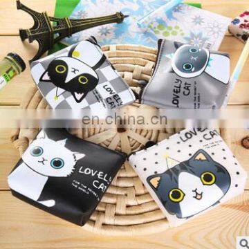 New 2017 Women Cute Cartoon Cat Coin Purse PU Leather Wallet Pouch Bag Kids Keychain Card Holder Bag For Children Gift photo-2