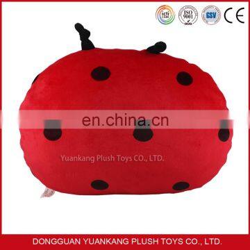 China Wholesale Cute Coccinella Septempunctata Plush Pillow for Baby