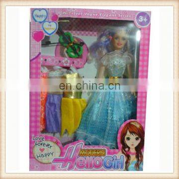 Plastic beauty dress dream girl doll