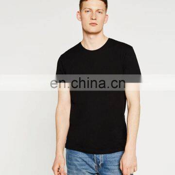 Custom High Quality Blank Black T-shrit for Men photo-2