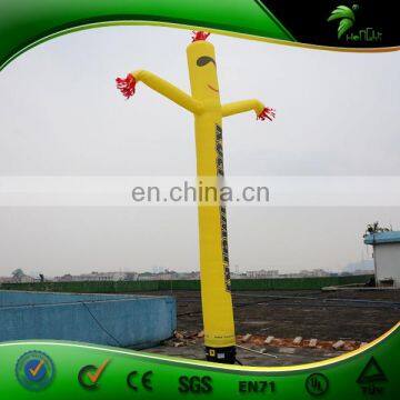 6m Tall Attractive Single Leg Air Dancer / Inflatable Yellow Wing Man For Advertising photo-2