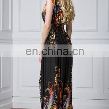 5063# Sleeveless Long Summer Dress Women Beach Boho Maxi Dress Bohemian Style Xxxxl Women Plus Size Clothing photo-5