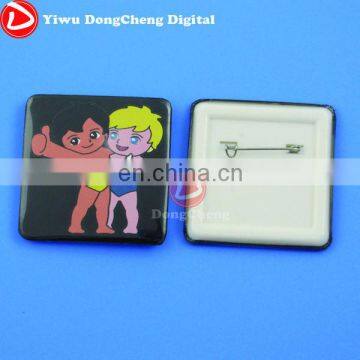 55*55mm Square Tin Badge Wholesale