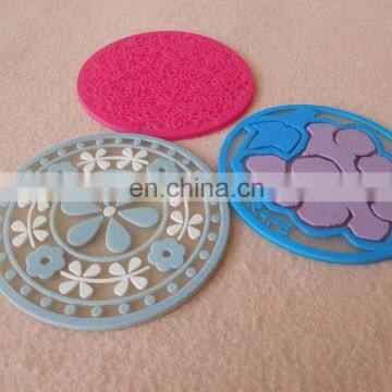 Non-slip Coaster Pvc Tea Cup Mat With 2D Logo photo-4