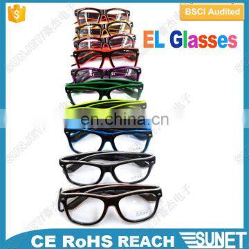 PVC flashing light up Multi-color led glasses party