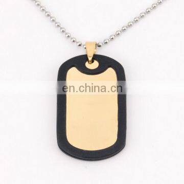 Pendants Jewelry Punk Stainless Steel Necklace Chain Top selling high quality aluminum dog cat ID tag