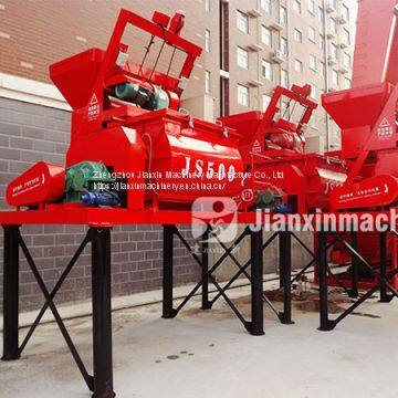 JS500 Double Horizontal Axis Forced Concrete Mixer photo-2