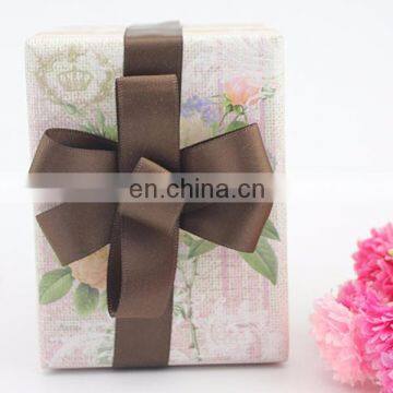 Beautiful ribbon flower for gift packaging,satin ribbon bow