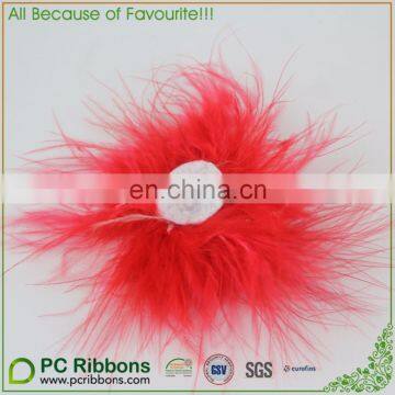 Artificial Colorful Feathers With Felt Circle photo-3