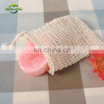 eco friendly natural Sisal Soap Bag with drawstring for shower bath