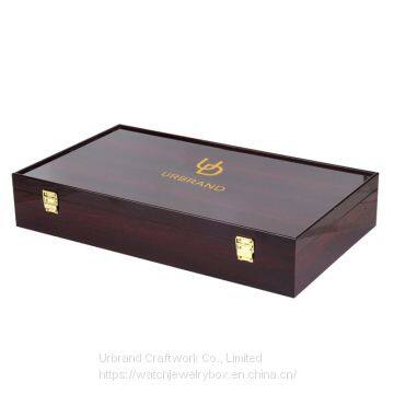 Custom Luxury Wooden Wine Box With Magnet Lock 6pcs Wedding Wine Gift Box Packaging photo-3