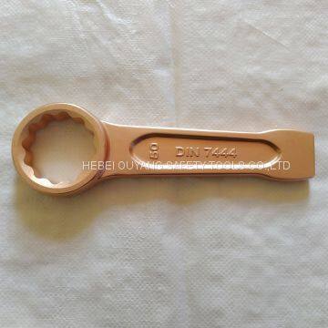 Non-sparking Tools Slogging Wrench Spanner Ring End ATEX Tools Be-Cu photo-2