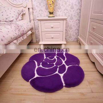 Black Fake Fur Carpet With Great Price Green Color Sheepskin Rug photo-4