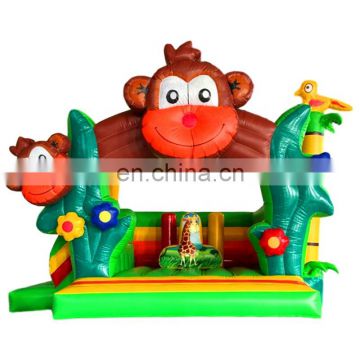 Portable Inflatable Monkey Zoo bouncer house ,Removable Inflatable  bouncer jumping castle  for baby and children