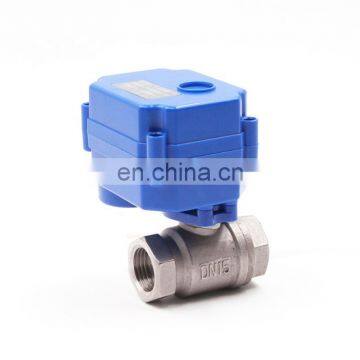 2 Way CWX-15NDN15 DN 20 DN25 DN32 DN50 DC5V DC12V DC24V Mini Electric Actuator Motor Operated Ball Valve photo-6