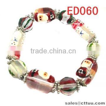 cheap enamel cloisonne bracelets with Santa Claus