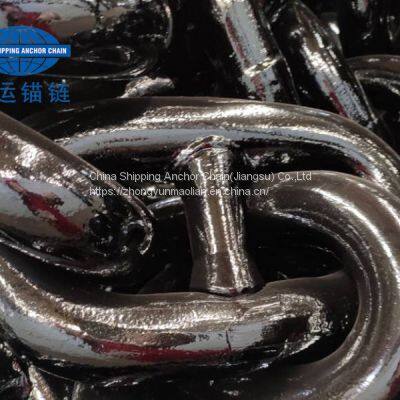 China 44mm marine anchor chain supplier ship anchor chain factory